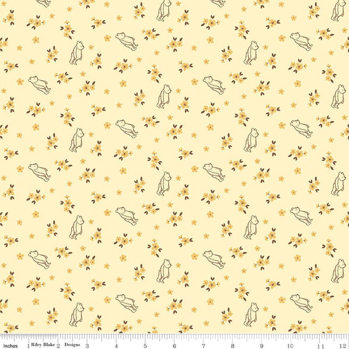 PRÉCOMMANDE | Bébé Winnie l'Ourson - Motif fleuri (22 $/m)