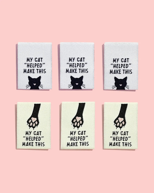 Sew In Labels | My Cat "Helped" Make This