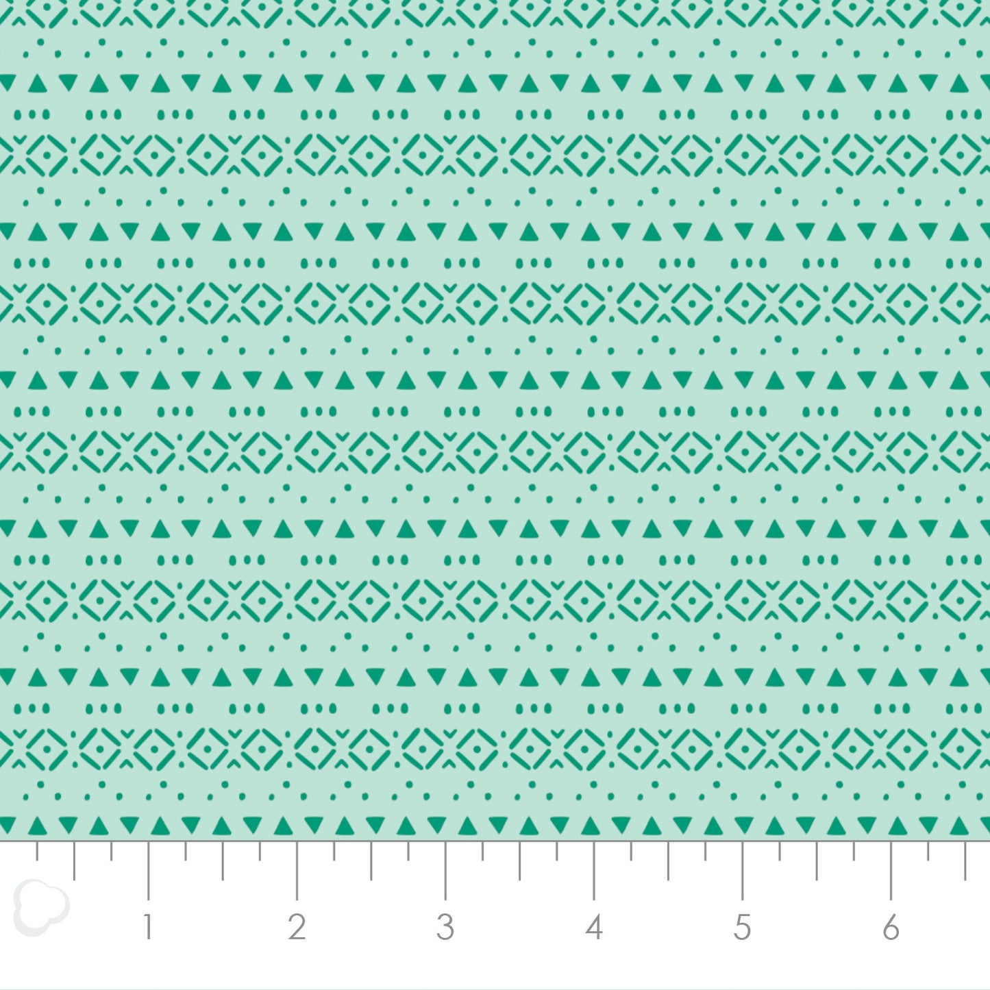 Peek A Boo - Tiny Tribal POS Fabric - Trapunto