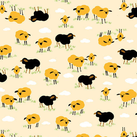 Retro Minis - Sheep POS Fabric - Trapunto edmonton local fabric store shop