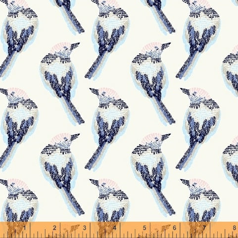 Serenade - Birds POS Fabric - Trapunto
