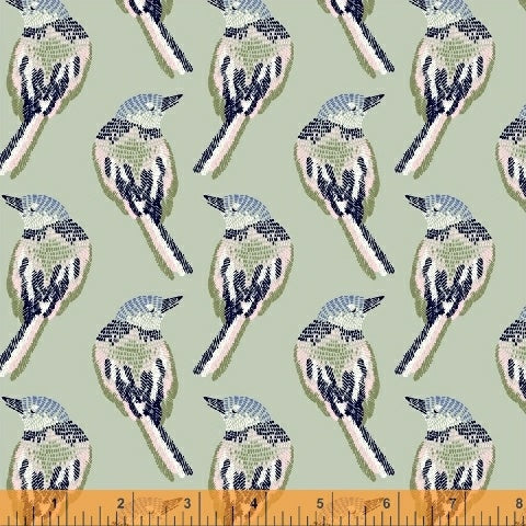 Serenade - Birds POS Fabric - Trapunto
