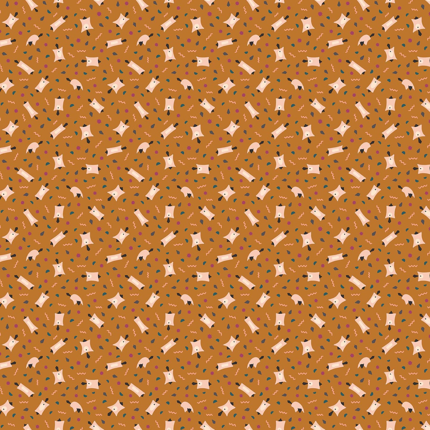 Treehouse - Flying Squirrel POS Fabric - Trapunto