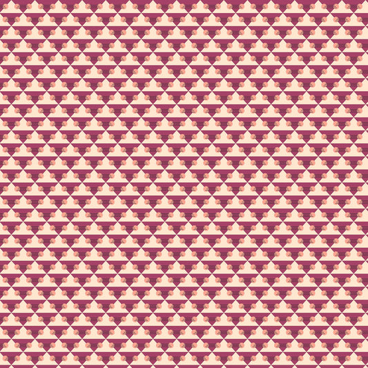 Treehouse - Geo POS Fabric - Trapunto