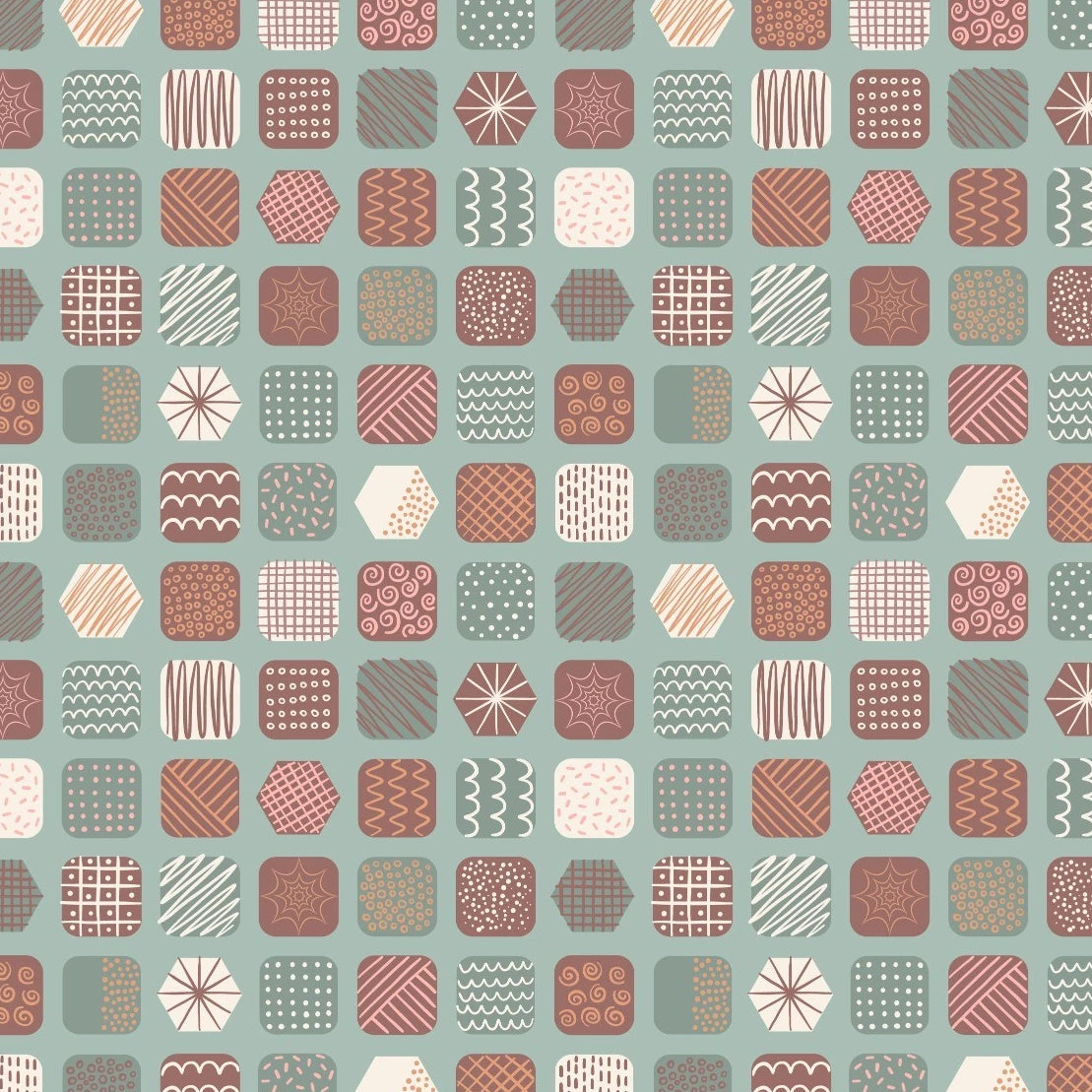TOCS - Chocolate Box POS Fabric - Trapunto