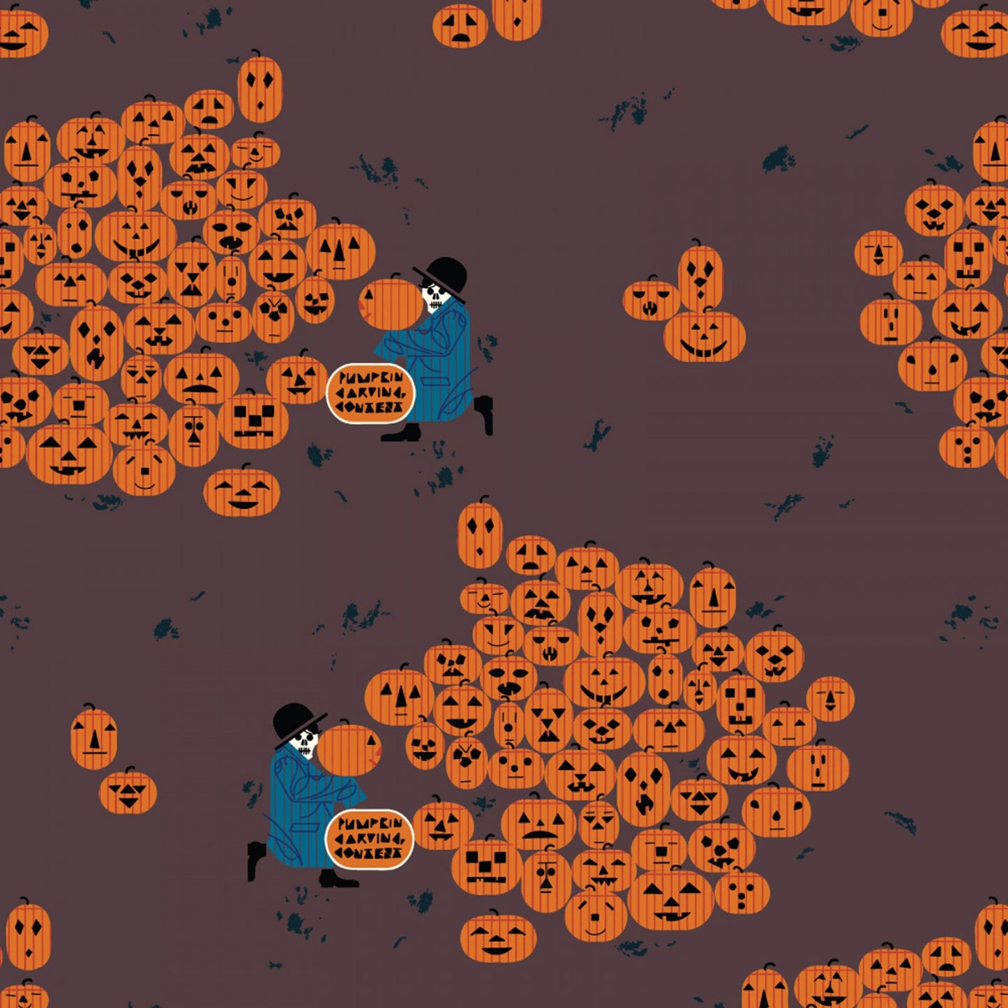 Charley Harper Halloween Fabric - Trapunto