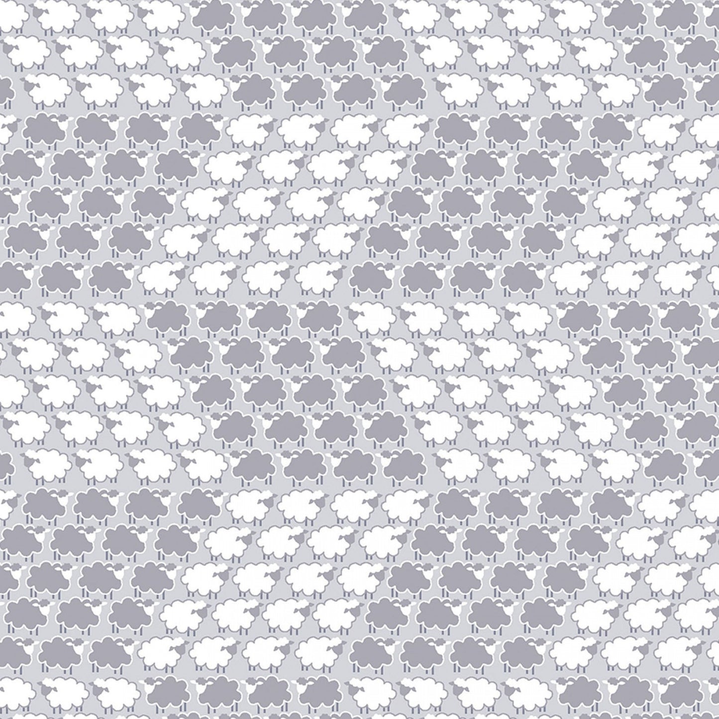 Sweet Dreams - Little Sheep Geo Fabric - Trapunto