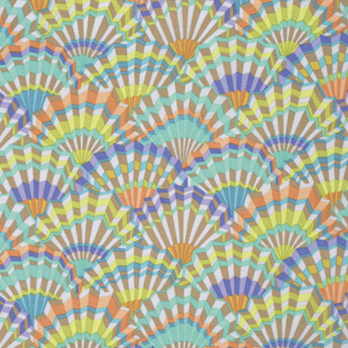 Kaffe Paper Fans POS Fabric - Trapunto