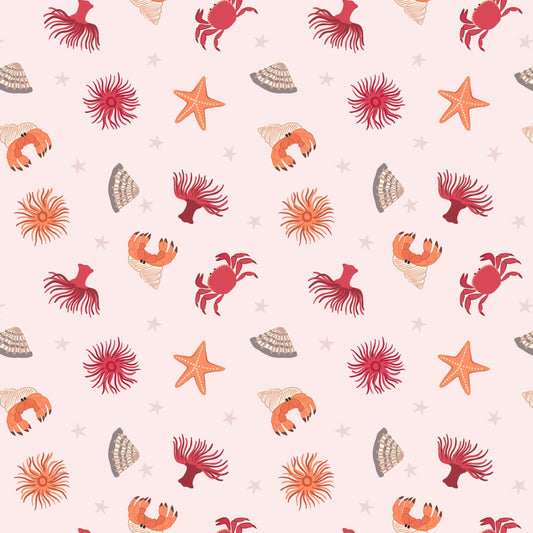 Small Things by the Sea - Rock Pool POS Fabric - Trapunto