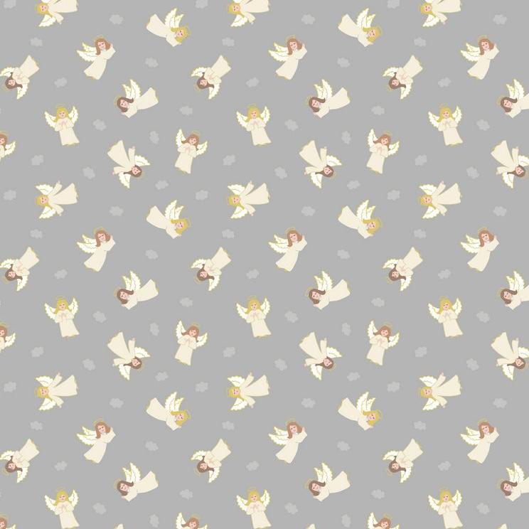 ST at Christmas - Angels POS Fabric - Trapunto