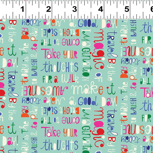 Make Today Awesome - Text POS Fabric - Trapunto