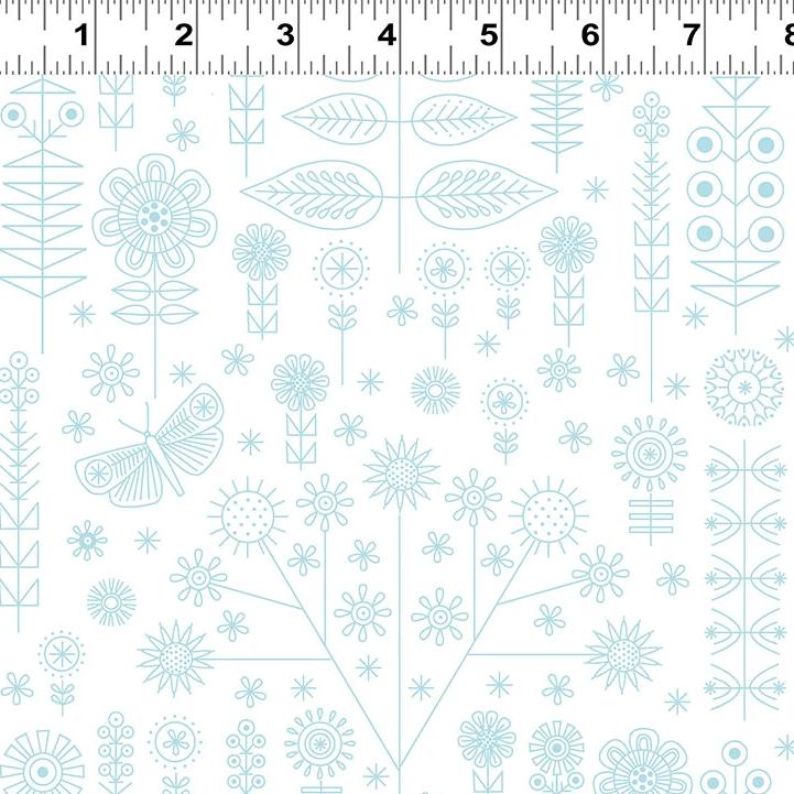 Summer Sampler Fabric - Trapunto
