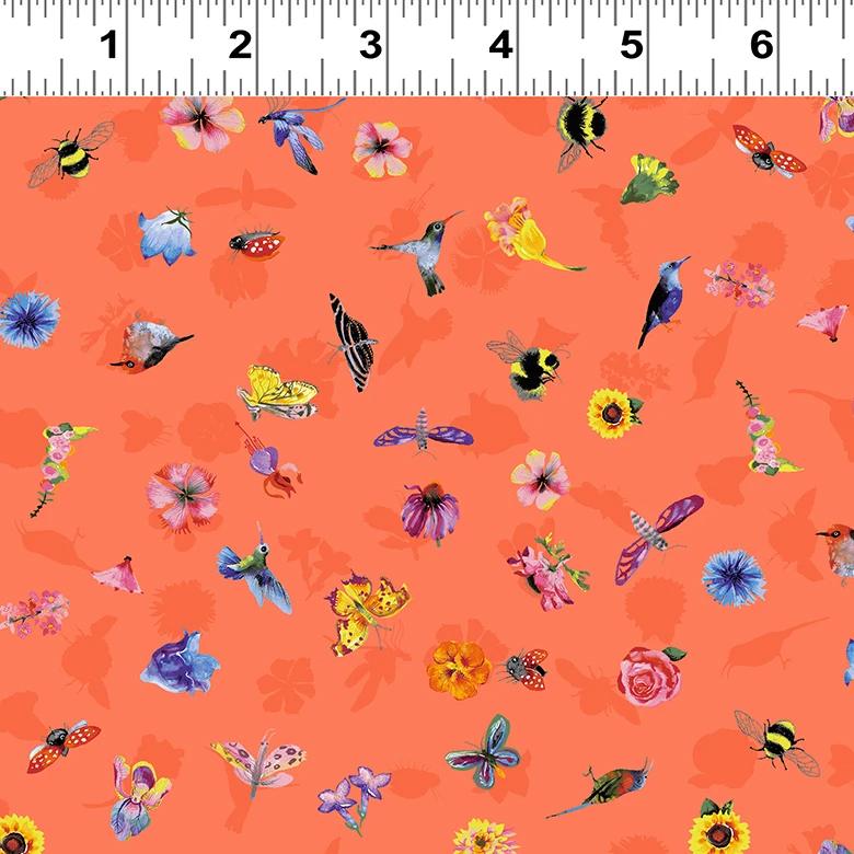 Flower Talk Fabric - Trapunto