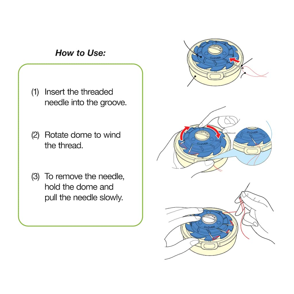 Dome Threaded Needle Case