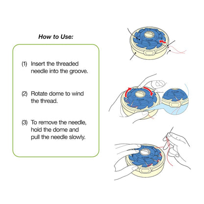 Dome Threaded Needle Case