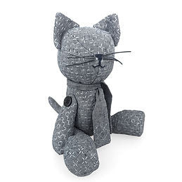 Sashiko Teddy Cat