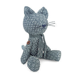 Sashiko Teddy Cat