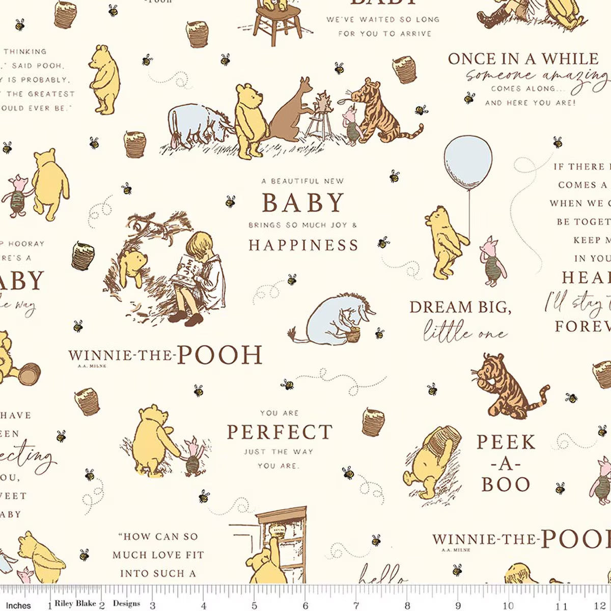 PRE-ORDER | Winnie the Pooh Baby - Fat Quarter Bundle