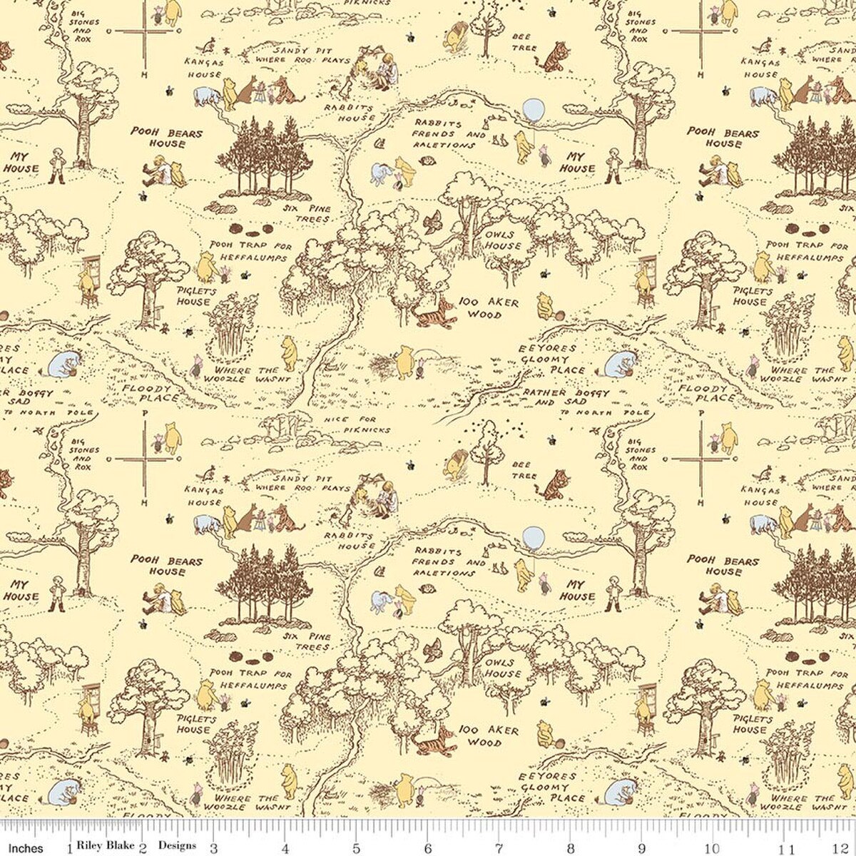 PRE-ORDER | Winnie the Pooh Baby - Fat Quarter Bundle