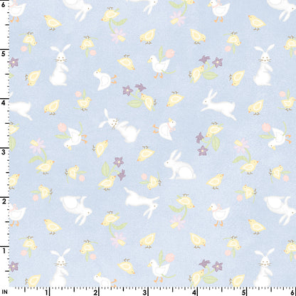 Little Chicks Flannel - Bunnies & Chicks ($22/m)