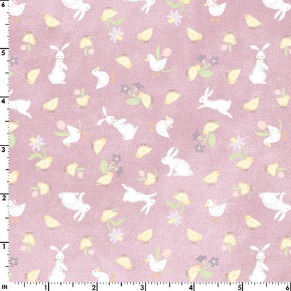 Little Chicks Flannel - Bunnies & Chicks ($22/m)