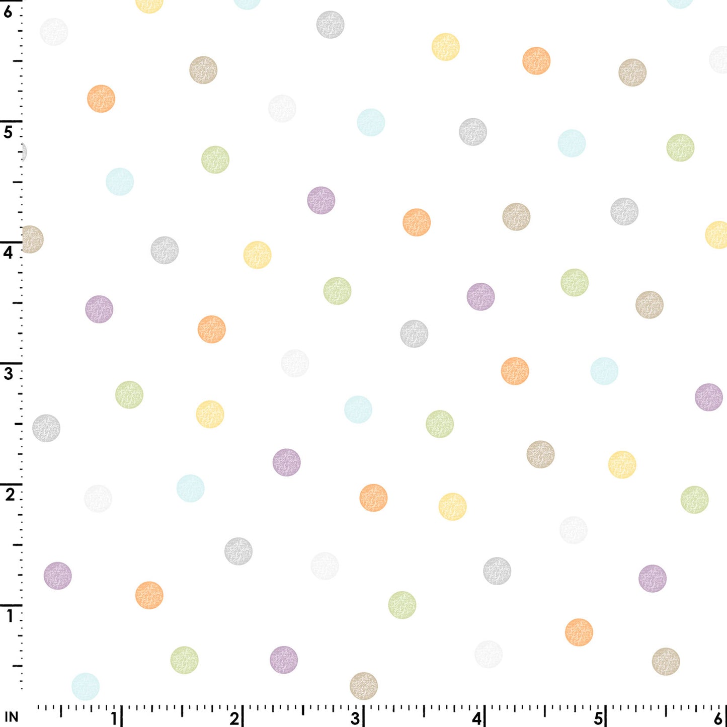 Little Chicks Flannel - Multi Dots ($22/m)