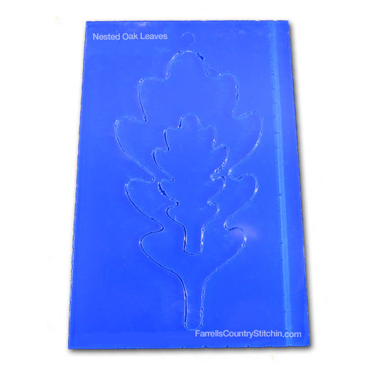 Chemin Facile Gabarit de Courtepointe Domestique | Feuilles de Chêne Emboîtées