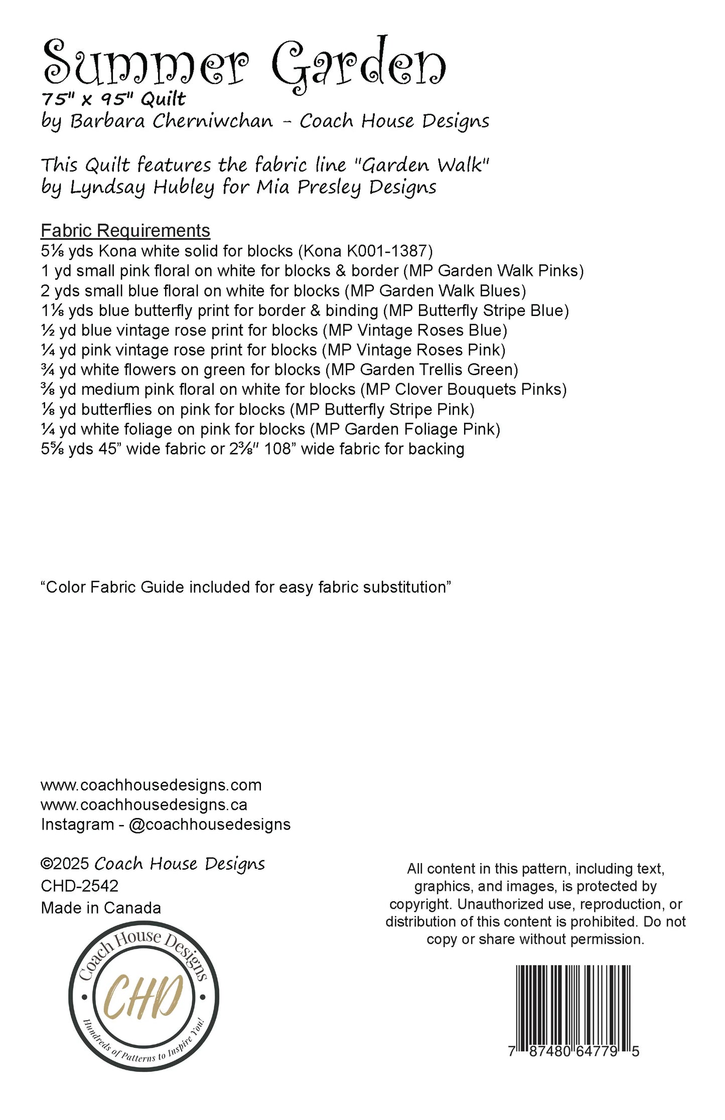 Summer Garden Pattern