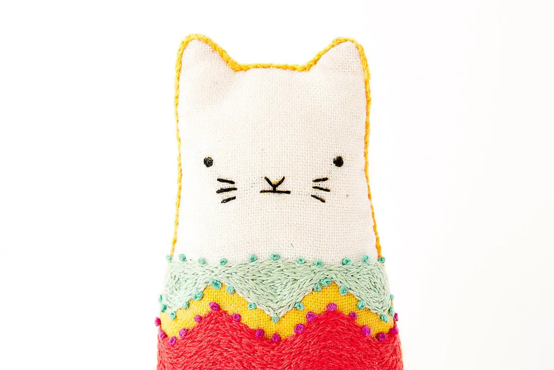 Fiesta Cat Embroidery Kit