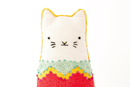 Fiesta Cat Embroidery Kit