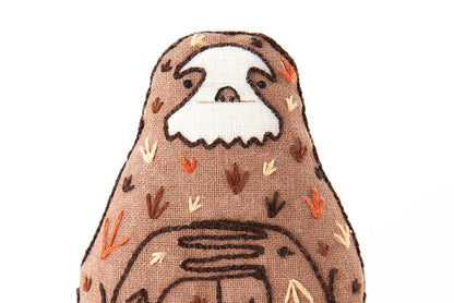 Sloth Embroidery Kit