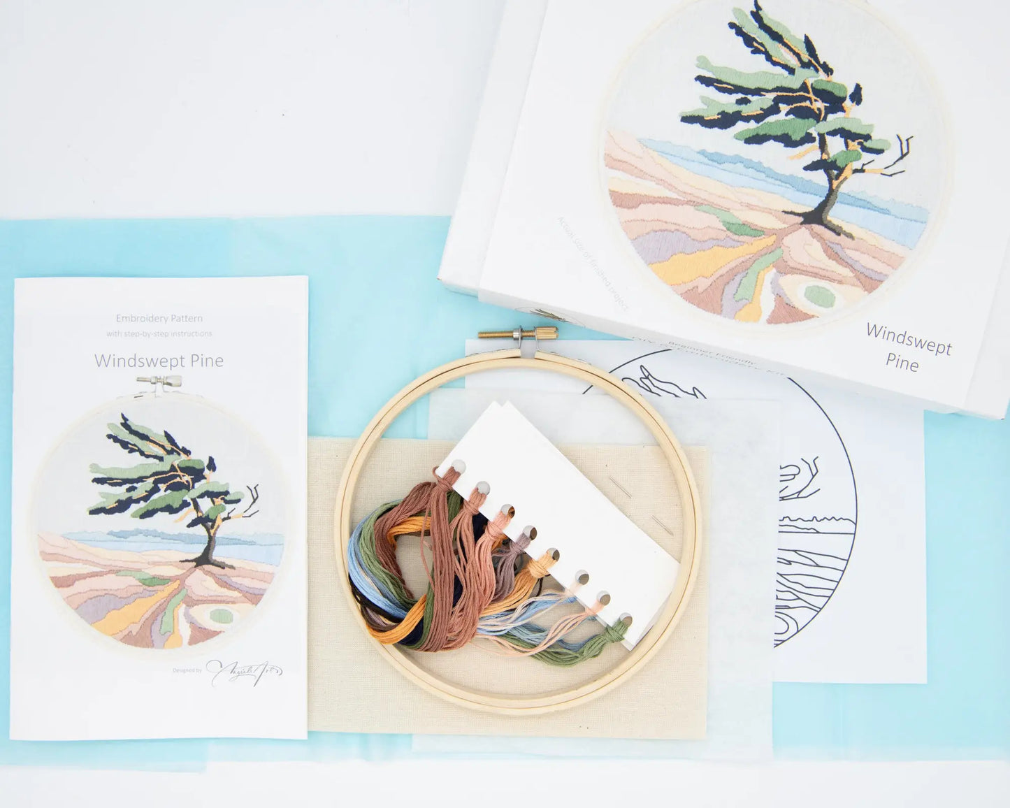 Windswept Pine Embroidery Kit