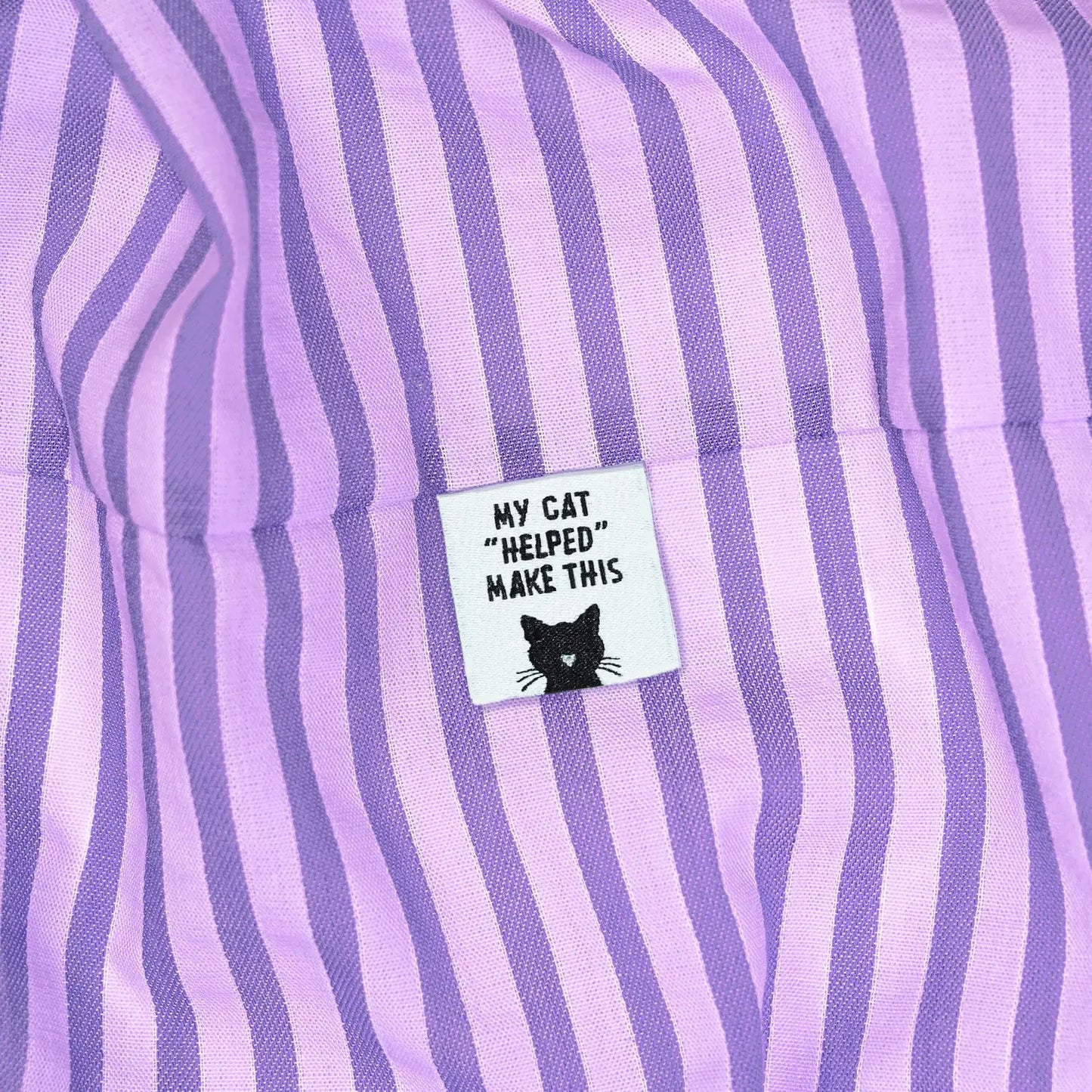 Sew In Labels | My Cat "Helped" Make This