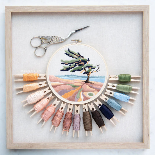 Windswept Pine Embroidery Kit