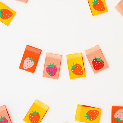 Sew In Labels | Strawberries