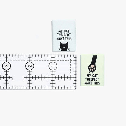 Sew In Labels | My Cat "Helped" Make This