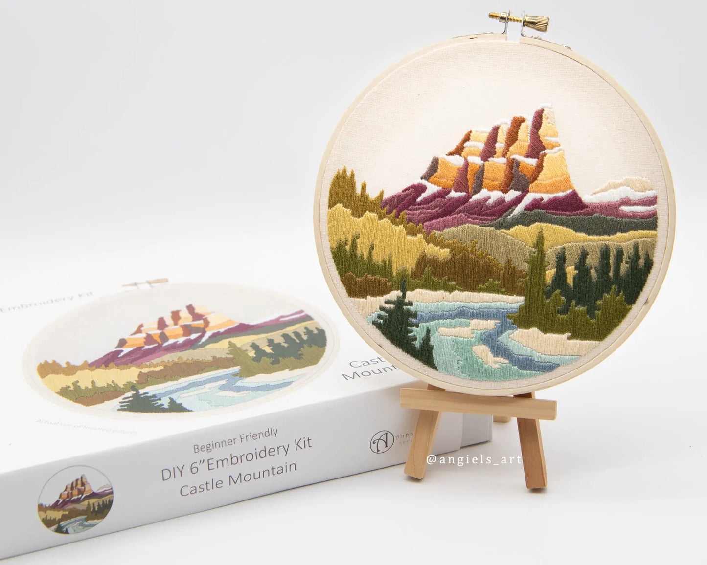 Castle Mountain Embroidery Kit