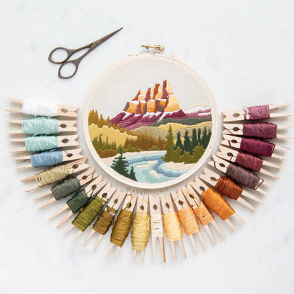 Castle Mountain Embroidery Kit