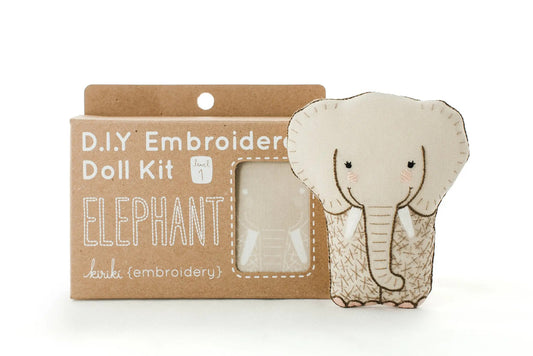 Elephant Embroidery Kit