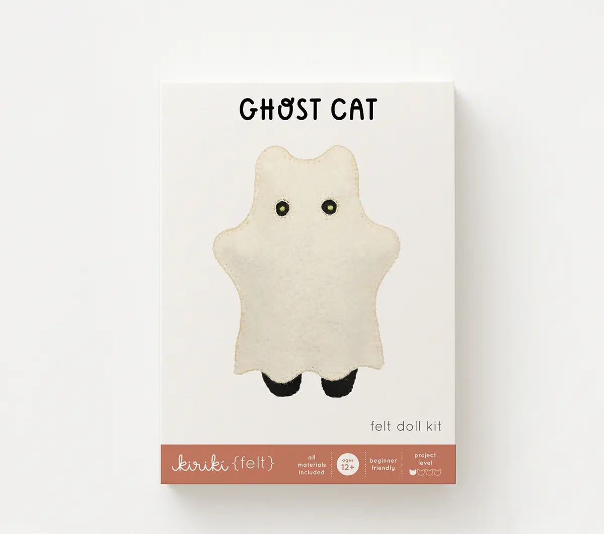 Ghost Cat Felt Doll Kit