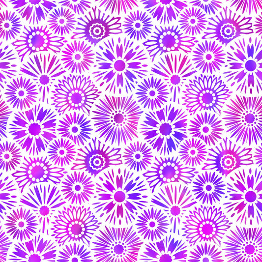 Unusual Garden II - High Key POS Fabric - Trapunto