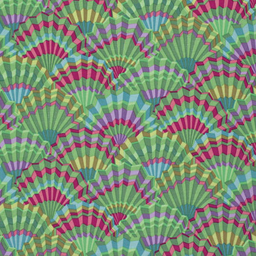 Kaffe Paper Fans POS Fabric - Trapunto